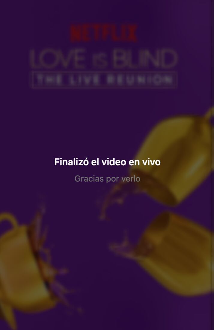 Reunión de El amor es ciego 4 finalizó