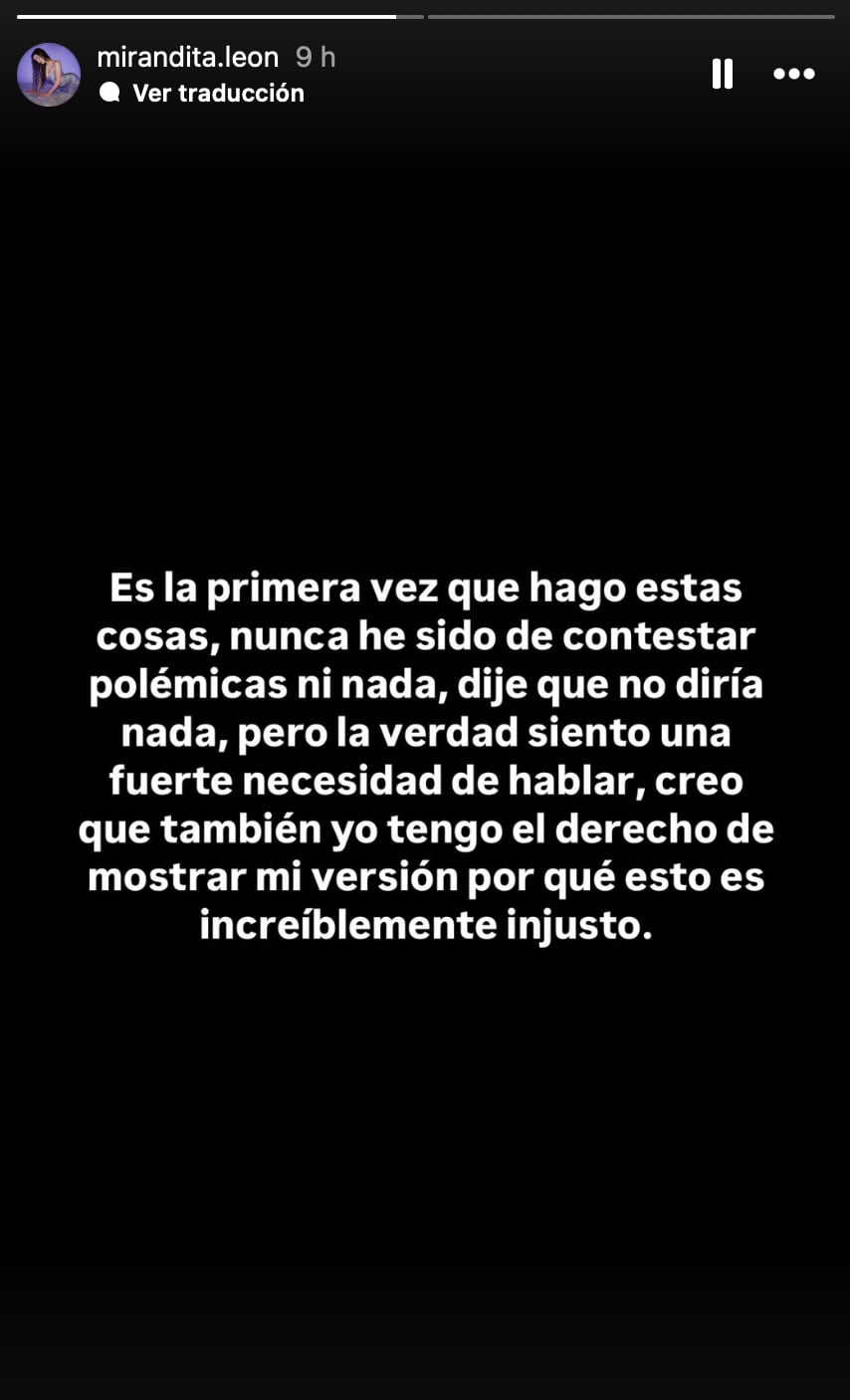 Miranda León le responde a su mamá Sol León y confiesa que dará su versión de los hechos