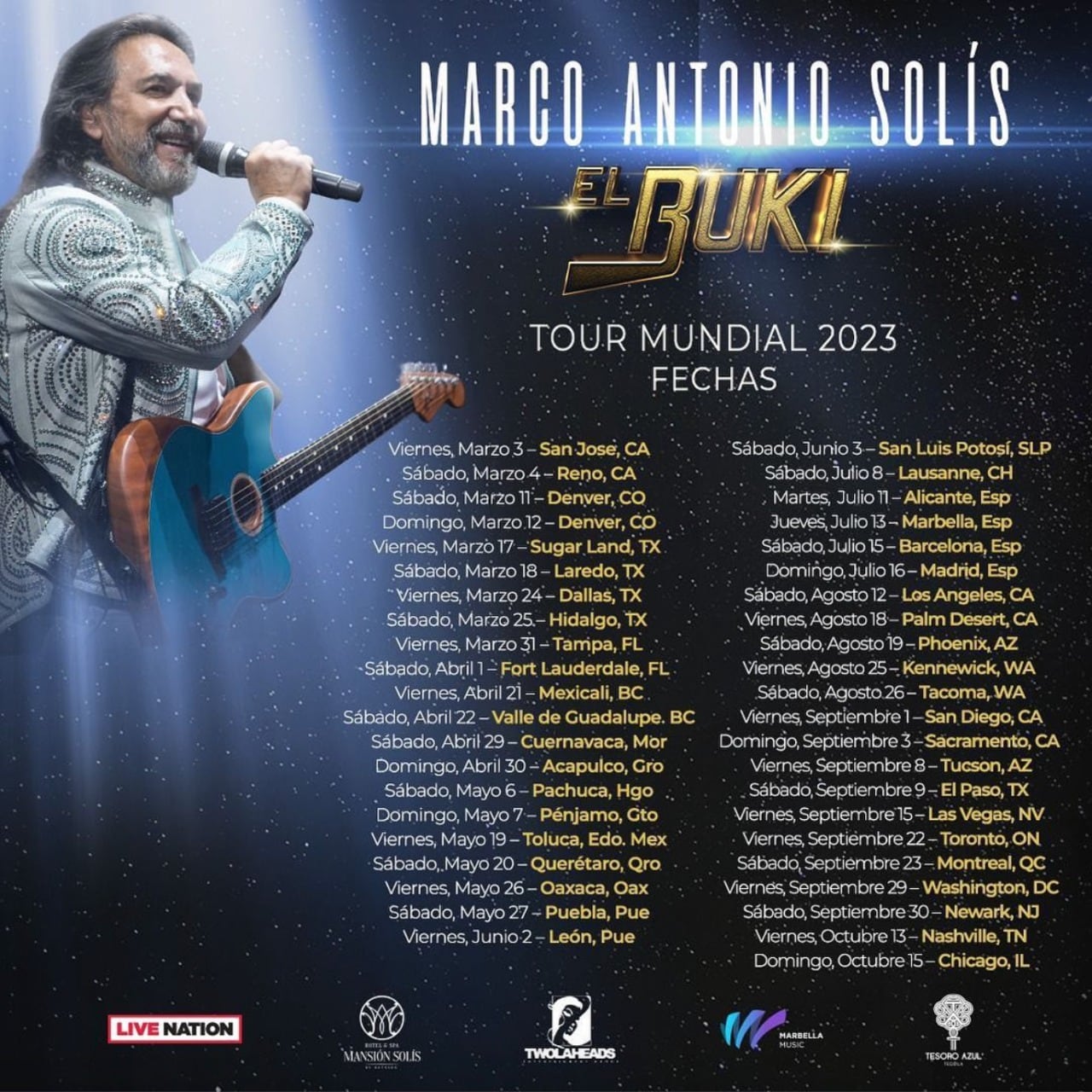 El Buki World Tour de Marco Antonio Solís