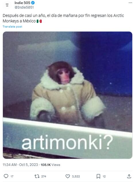 Memes de Arctic Monkeys en México