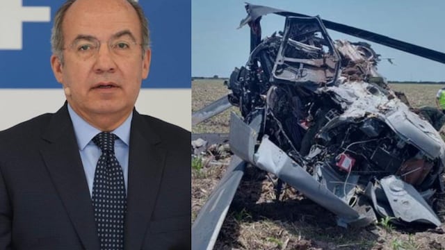 Felipe Calderón / Helicóptero de la Marina desplomado