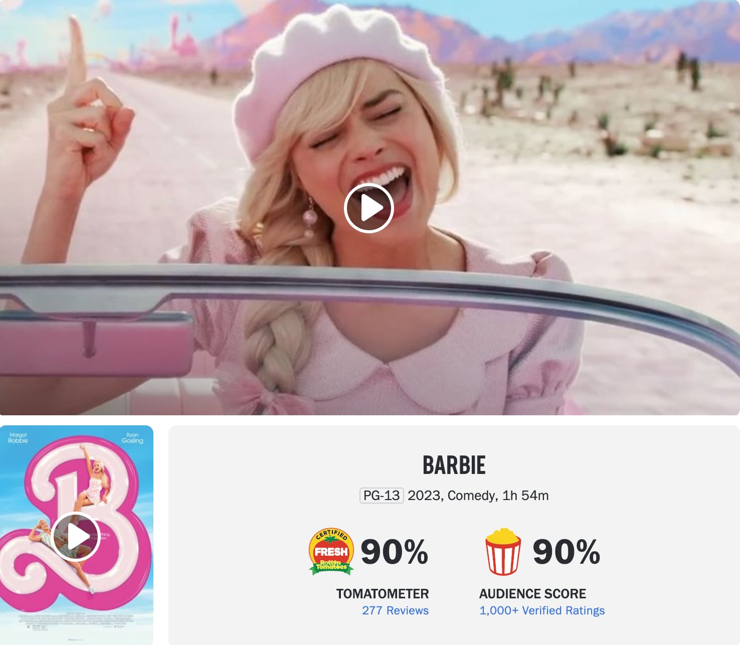 Calificación Barbie