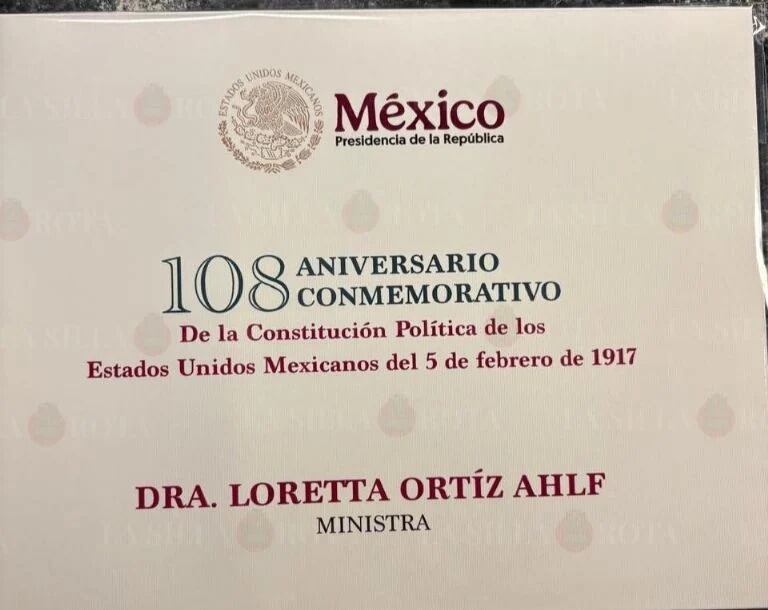 Gobierno de México invitó a tres ministras de la SCJN a la conmemoración del Día de la Constitución.