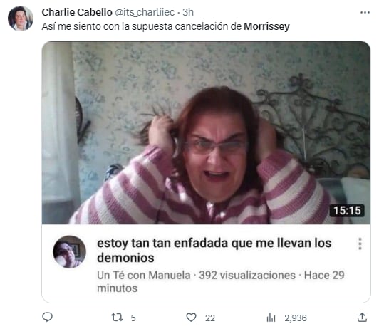 Memes porque Morrissey pospuso concierto en el Palacio de los Deportes