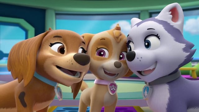 Dibujos de Skye y las cachorras de Paw Patrol para colorear por el Día Internacional de la Niña