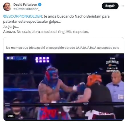 David Faitelson se burla del Escorpión Dorado.