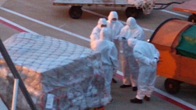 Cargamento de equipo médico