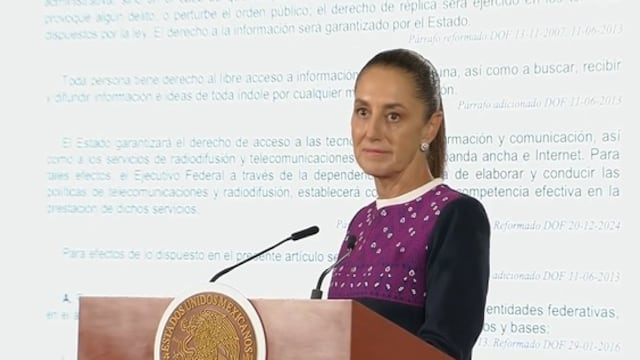 Claudia Sheinbaum, presidenta de México.
