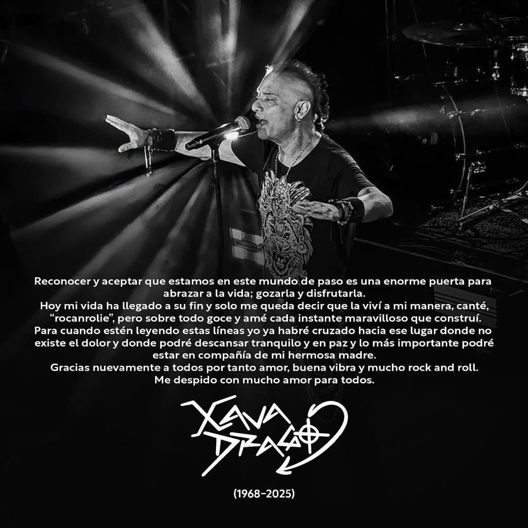 Muere Xava Drago, integrante de Coda.