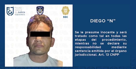 Diego "N", cómplice del feminicida de Michelle Simón.