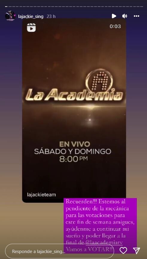 Jackie de La Academia