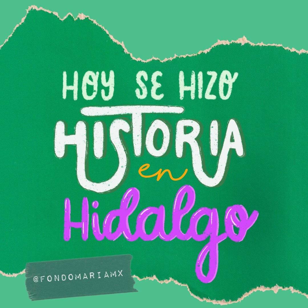 Festejo por la despenalización del aborto en Hidalgo