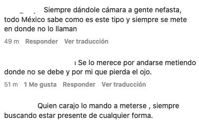 Comentarios de cibernautas no apoyan a Alfredo Adame pese a que fue golpeado.