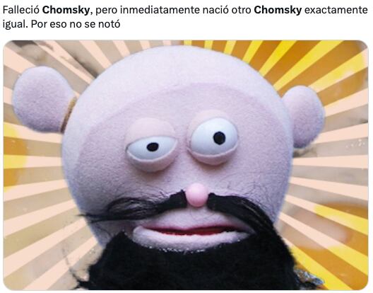 Los memes de la muerte falsa de Noam Chomsky