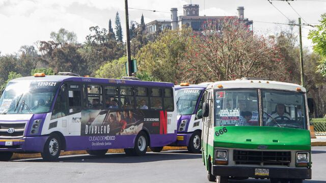 Transporte público de la CDMX.