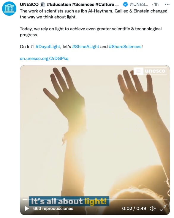 Día Internacional de la Luz