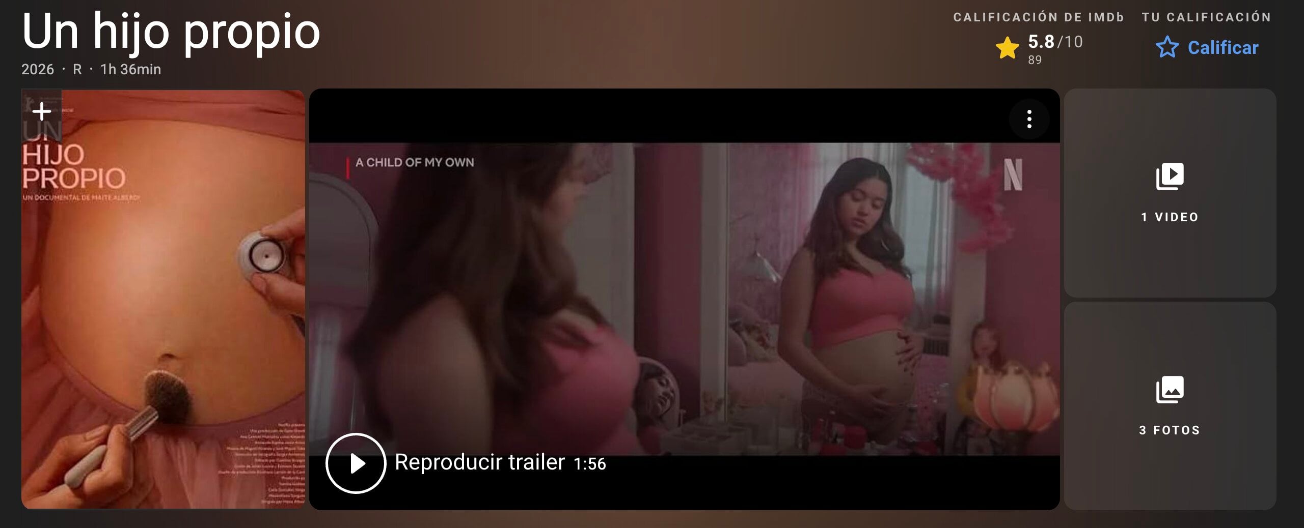 Un hijo propio en IMDb