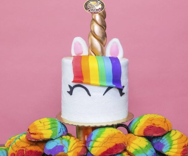 Pastel unicornio de Panificadora Bahía