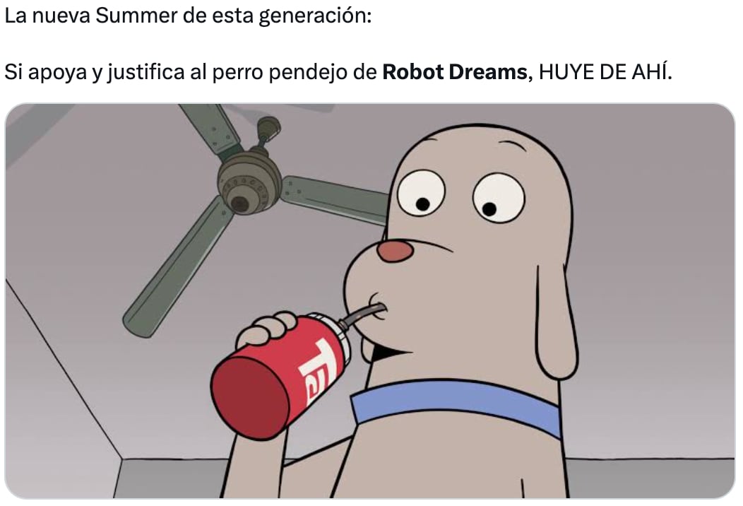 Perro Robot Dreams funado