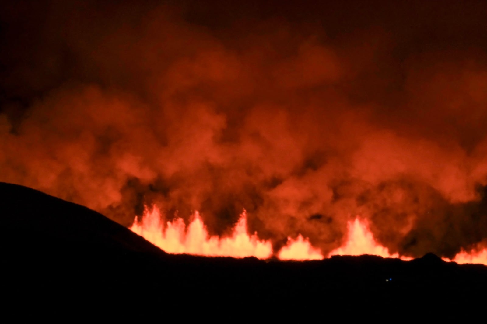 Erupción de volcán en Islandia