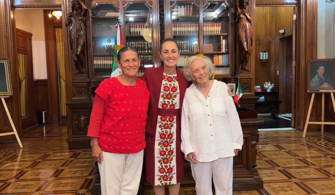 “Mi escritora favorita”: Sheinbaum en emotivo encuentro con Poniatowska