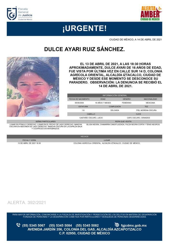 Ficha de búsqueda de Dulce