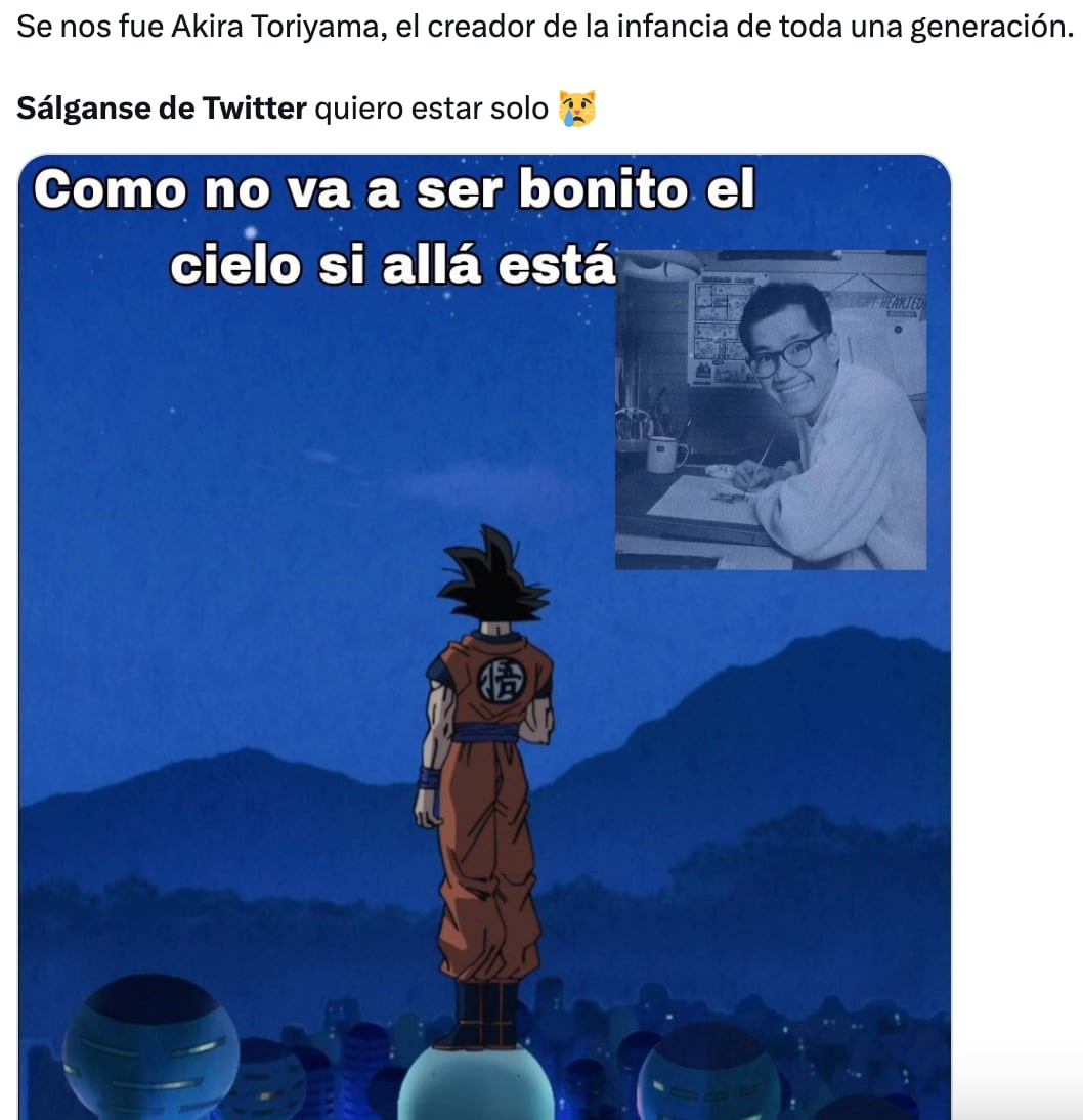 Los memes lamentan la muerte de Akira Toriyama, creador de Dragon Ball