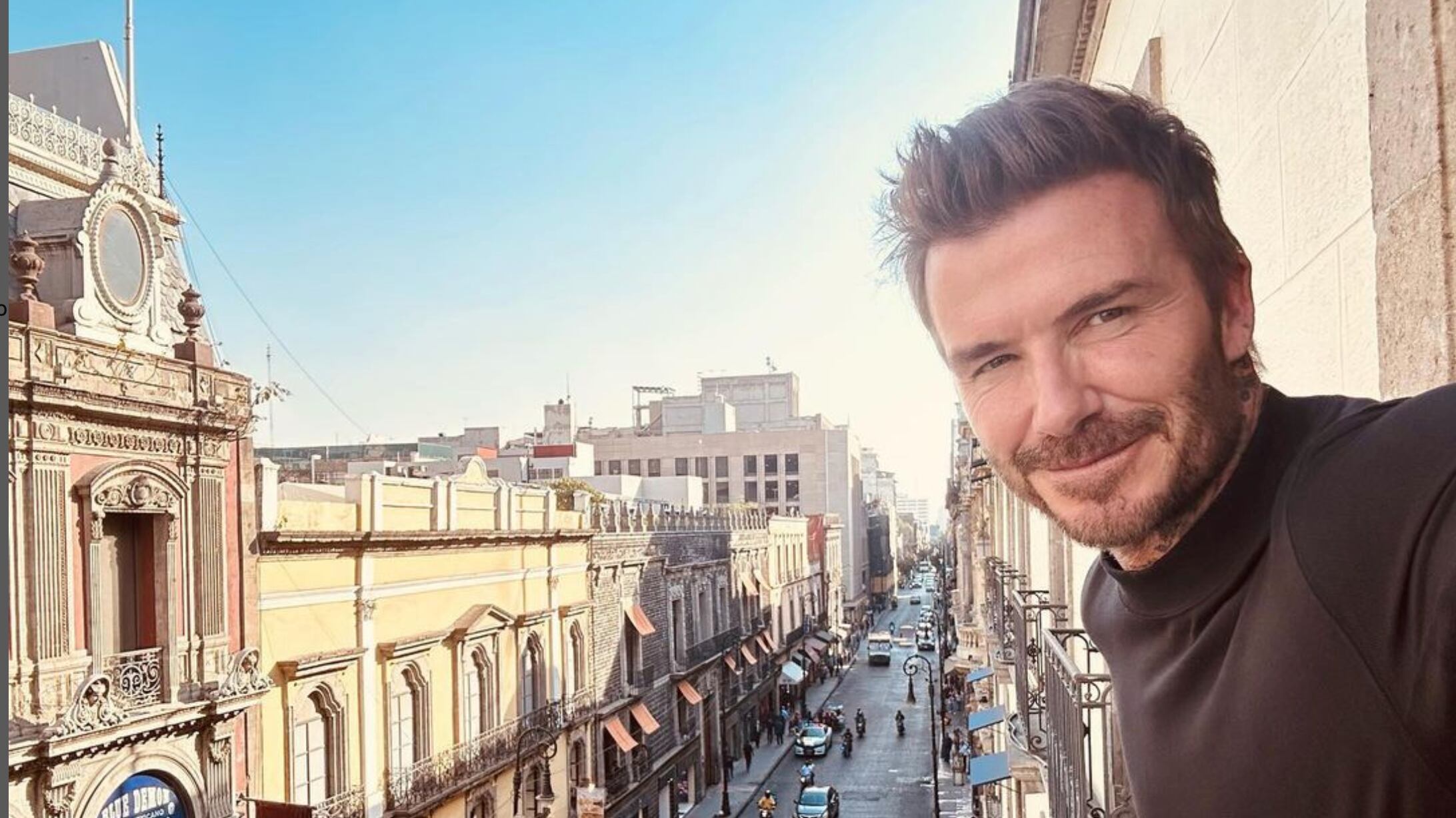 David Beckham visita México y prueba los tacos de insectos