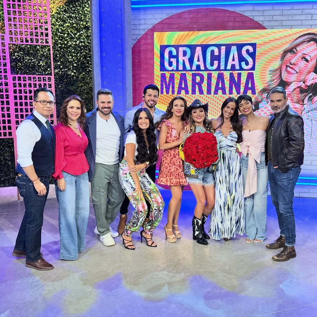 Mariana Ochoa en su despedida de Sale el Sol.