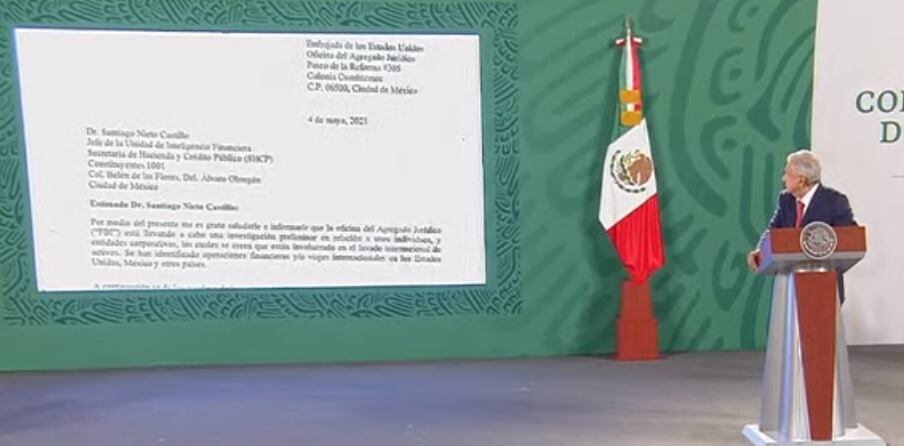 Oficio de Estados Unidos sobre García Cabeza de Vaca