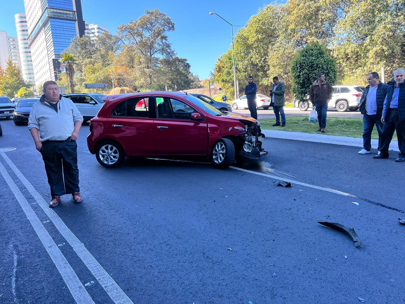 Patrulla choca en Santa Fe