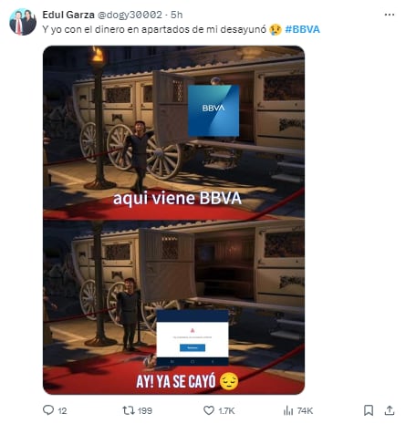 Memes por la caída de BBVA