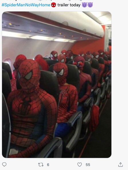 Memes sobre tráiler de 'Spider-Man: No Way Home'