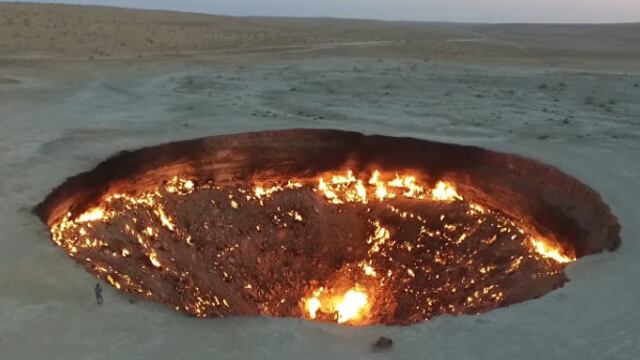 Cerrarán cráter de fuego ‘Puerta del Infierno’