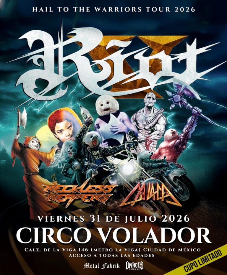 Concierto de Riot V en Circo Volador: setlist y telonero del 31 de julio