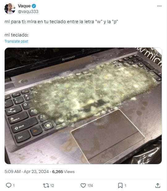 Memes de la tendencia “mira entre la X y la B en tu teclado”