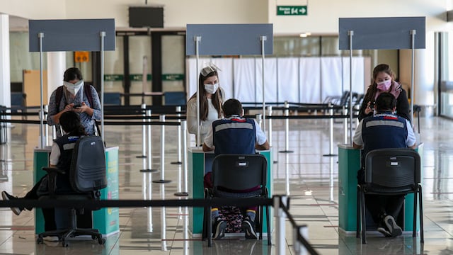 Aeropuerto en Santiago de Chile