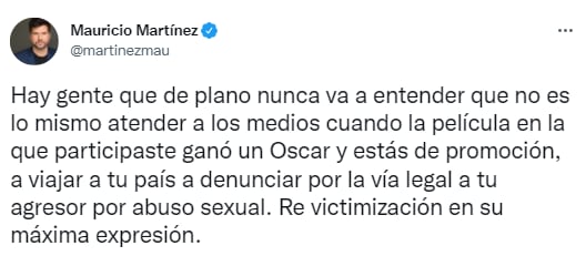Mauricio Martínez habla sobre revictimización de Gustavo Adolfo Infante.