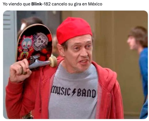 Memes culpan a Travis Baker por la cancelación de los conciertos de Blink 182