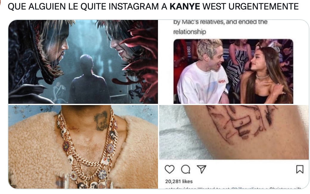 Memes de Kanye West y Pete Davidson