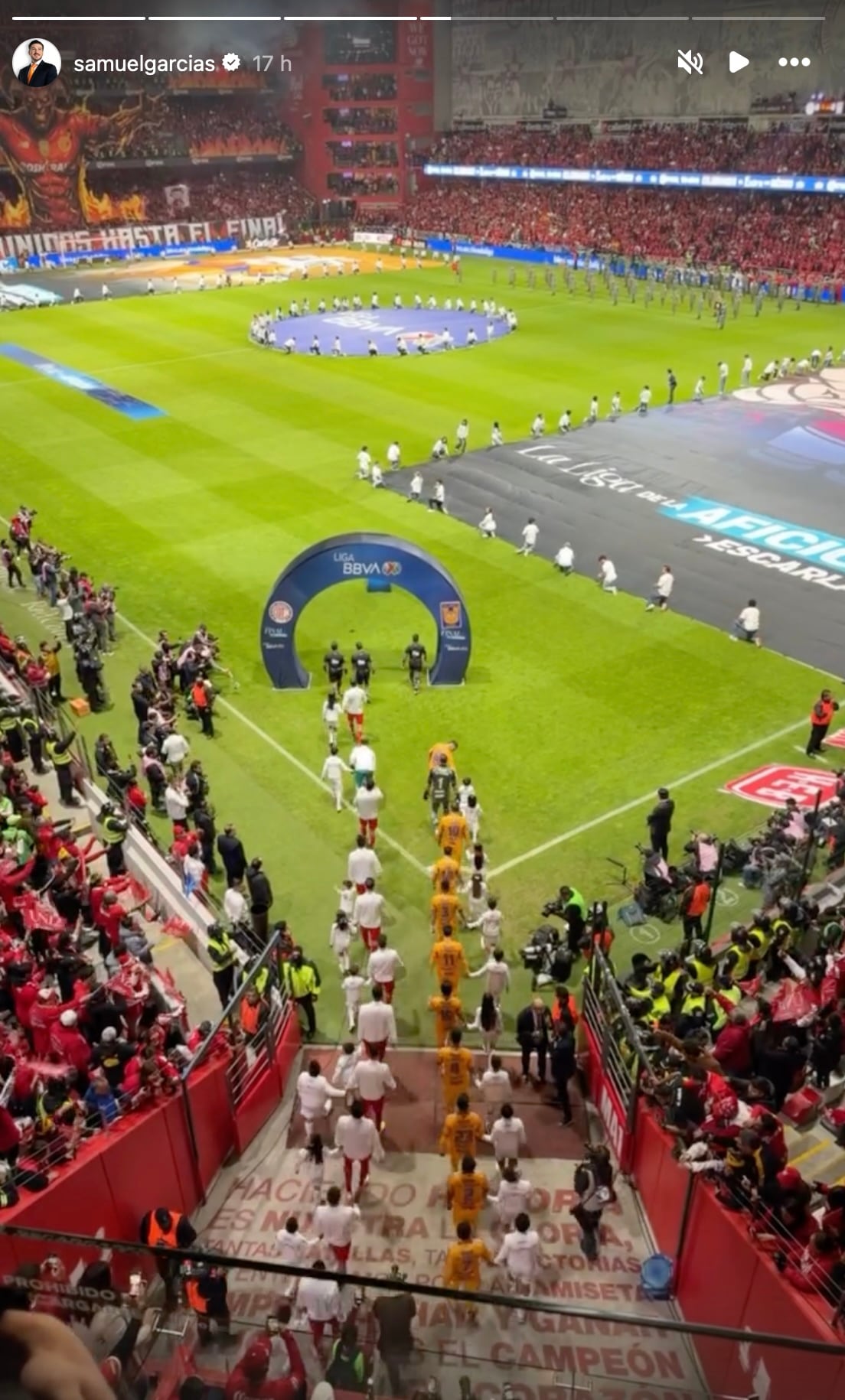 Samuel García felicita a Toluca y califica la final ante Tigres como "una de las mejores"