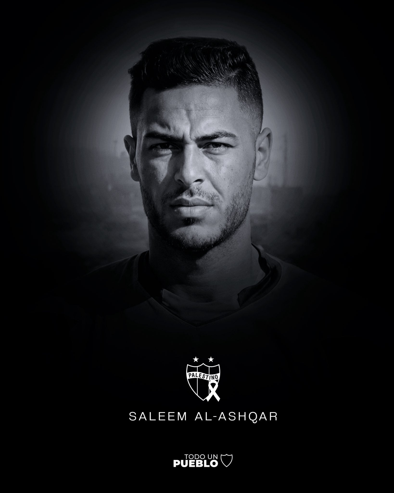 Club Deportivo Palestino confirma muerte de Saleem Al-Ashqar en manos del ejército de Israel.