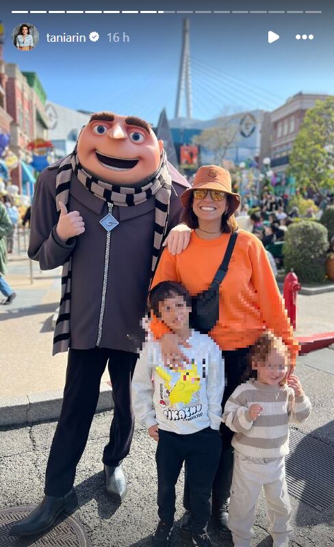 Tania Rincón se fue de vacaciones con sus hijos a Japón