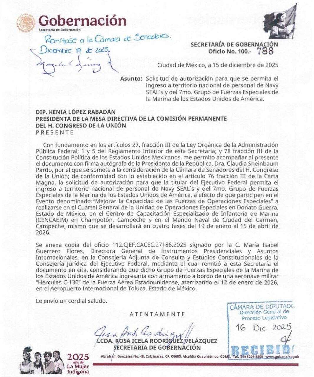 Solicitud de ingreso de avión de Estados Unidos