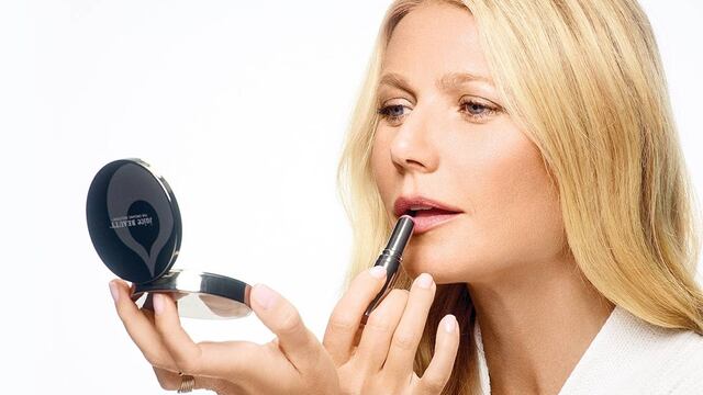 Gwyneth Paltrow lanza línea de maquillaje orgánica y vegana.