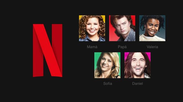 Íconos de perfil en Netflix.