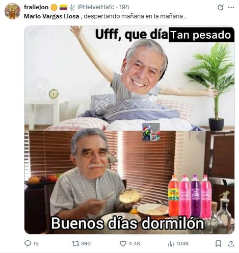 Memes de Mario Vargas Llosa y Gabriel García Márquez