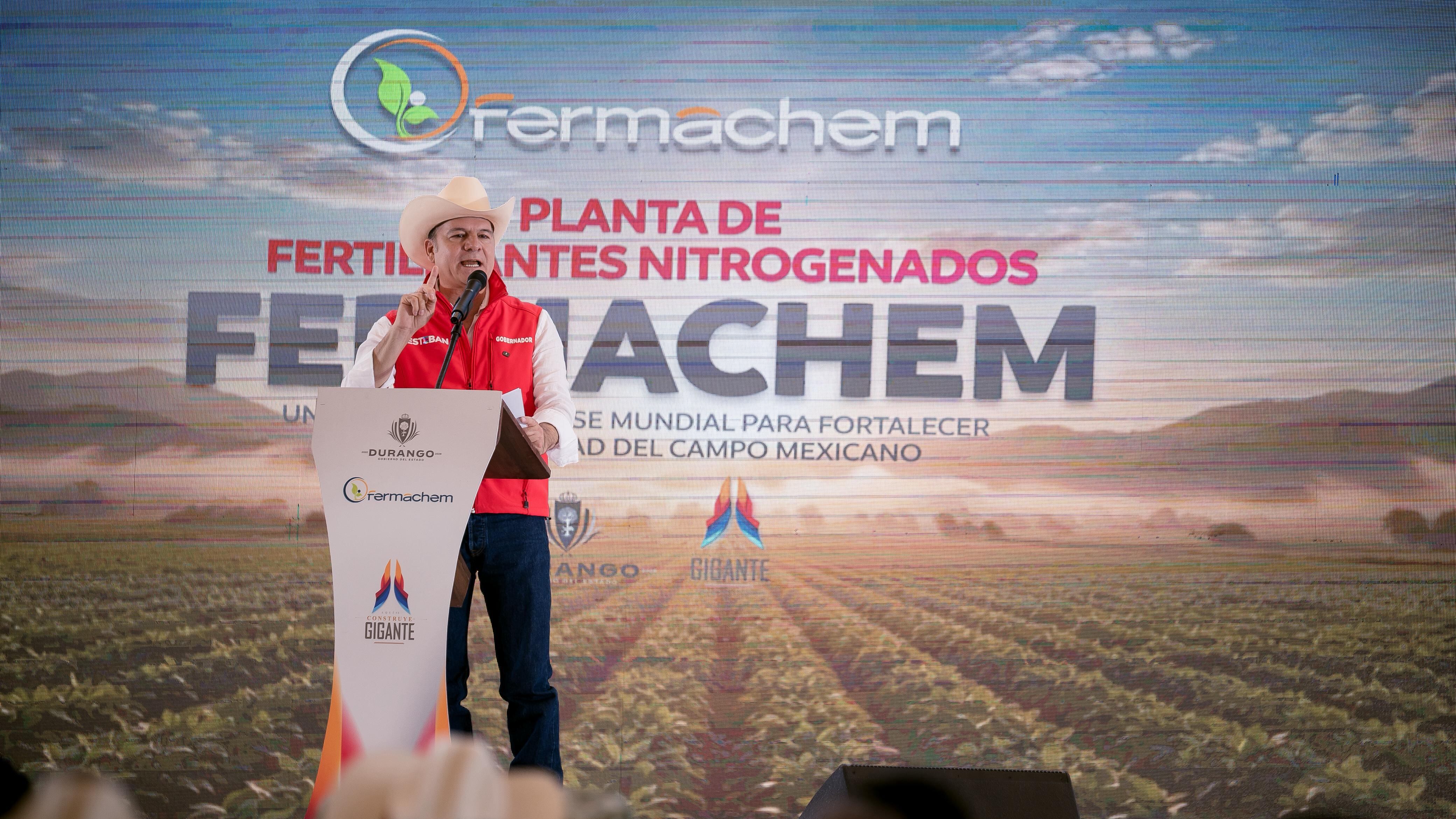 Esteban Villegas inicia nueva etapa en Durango con planta de fertilizantes Fermachem