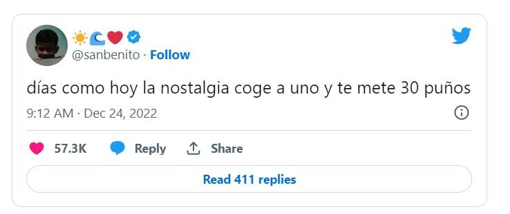 Tuit de Bad Bunny