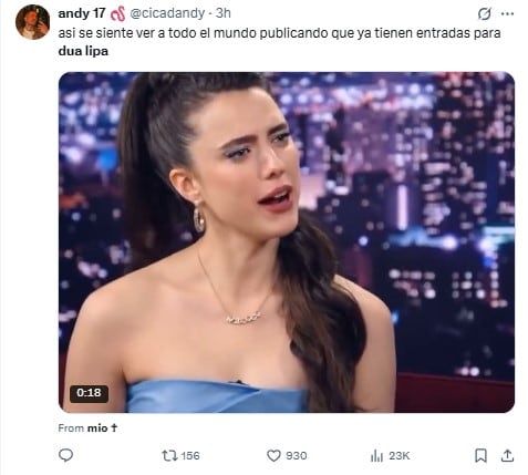 Memes por la venta a fans de Dua Lipa